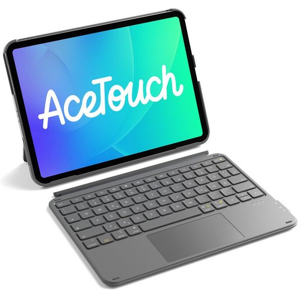 Inateck für iPad 11 Gen A16, 11 Zoll iPad Air M4 M3, iPad 10, iPad Pro 4/3/2/1 iPad-Tastatur (Ultraleichte, Abnehmbare Tastatur mit Touchpad, Tragbar)