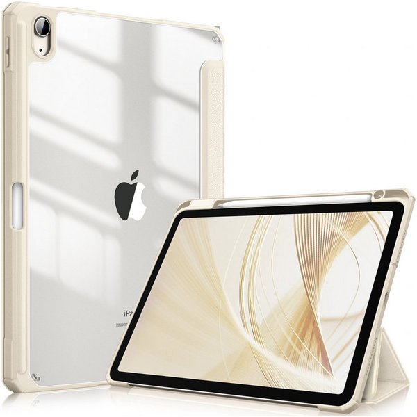 Fintie Tablet-Hülle für iPad Air 11'' M4/M3/M2(2026/2025/2024), iPad Air 5/4 Gen 2022/2020 10.9 Zoll, mit Stifthalter, Hülle mit transparenter Hartschale auf de