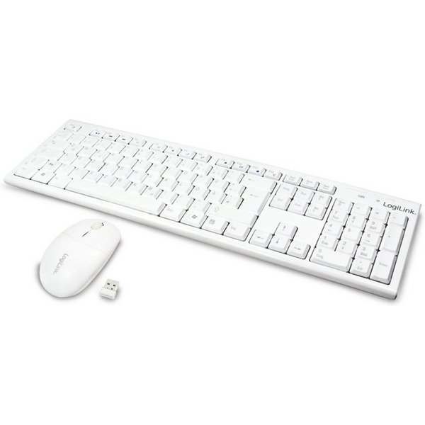 LogiLink LOGILINK Kabelloses Tastatur/Maus-Set ID0104W Wireless-Tastatur