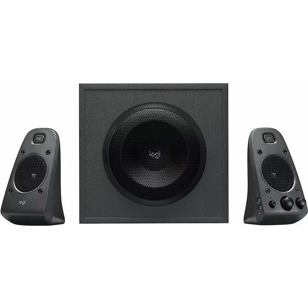 Logitech Z625 Lautsprechersystem Soundsystem + Subwoofer TV PC PS4 Blu-Ray PC-Lautsprecher 2.1 (kabelgebunden, 400 W, THX-Zertifizierung für hochwertigen Klang)