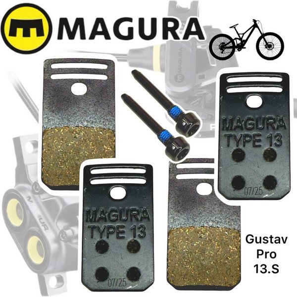 Magura Scheibenbremse Magura Gustav Pro Clara Elite Scheibenbremsen Bremsbeläge 13.S Sport