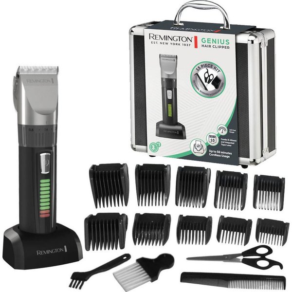 Remington Haarschneider Genius, HC5810 -, elektr. Haarschneider für Herren, Netz-/Akkubetrieb, Profi-Alukoffer