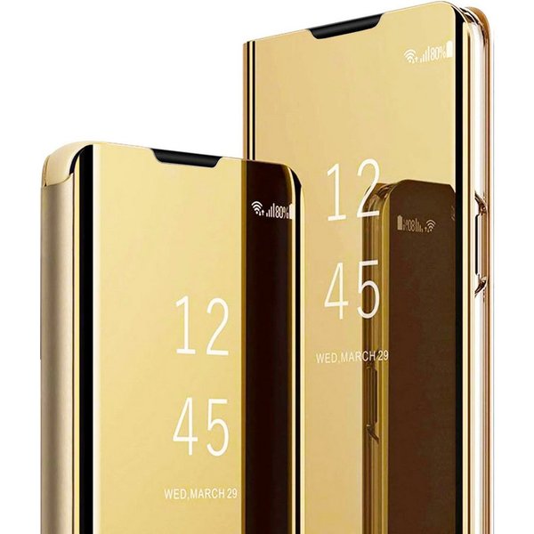 FITSU Handyhülle Handytasche für Samsung Galaxy Hülle Flipcase Spiegel Handyhülle, Hülle für A55, A35, A25, A15, A05s, A54, A53, A52, A51, A17, A37, A57