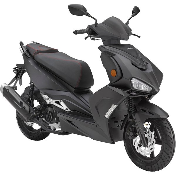 Luxxon Motorroller F18, 50 ccm, 45 km/h, Euro 5, (abschließbares Staufach), 2 Sitzplätze, für Erwachsene, Sportliches Design, 4-Takt Motor