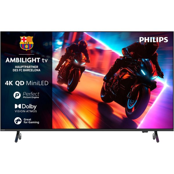 Philips 75MLED910/12 QLED Mini LED-Fernseher (189 cm/75 Zoll, 4K Ultra HD, Smart-TV, Ambilight, P5 Perfect Picture Engine, Dolby Vision, Gaming, Alexa)