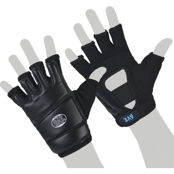 BAY-Sports Sandsackhandschuhe Touch Boxhandschuhe Sandsack Boxsack Handschutz schwarz, XXS - XXL Erwachsene und Kinder