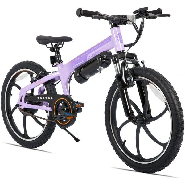 HILAND E-Bike Kinder E-Bike 20 Zoll 2 Fahrmodi Einrohrrahmen für Alltag & Freizeit