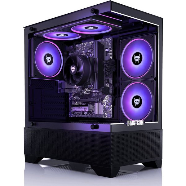 BEASTCOM Q3, Essential Gaming, Ryzen 5 3400G, Radeon RX Vega 11, 8 GB RAM Gaming-PC (AMD AMD Ryzen 5 3400G, Radeon RX Vega 11, 8 GB GB RAM, 512 GB SSD, Aktive L