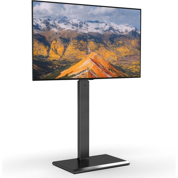 FITUEYES TV-Ständer ±30° schwenkbar, höhenverstellbar, 32-65 Zoll, (bis 65 Zoll, Metallbodenplatte)