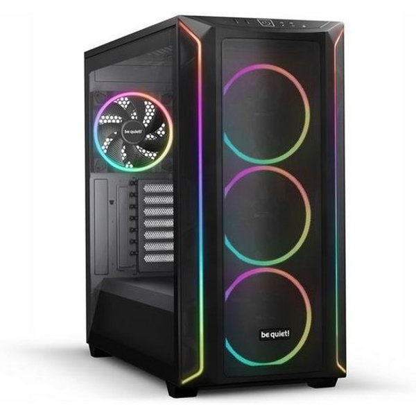 be quiet! PC-Gehäuse Shadow Base 800 FX Black, (1 St), ARGB-Beleuchtung E-ATX Mainboard getöntes Glasseitenteil BGW63