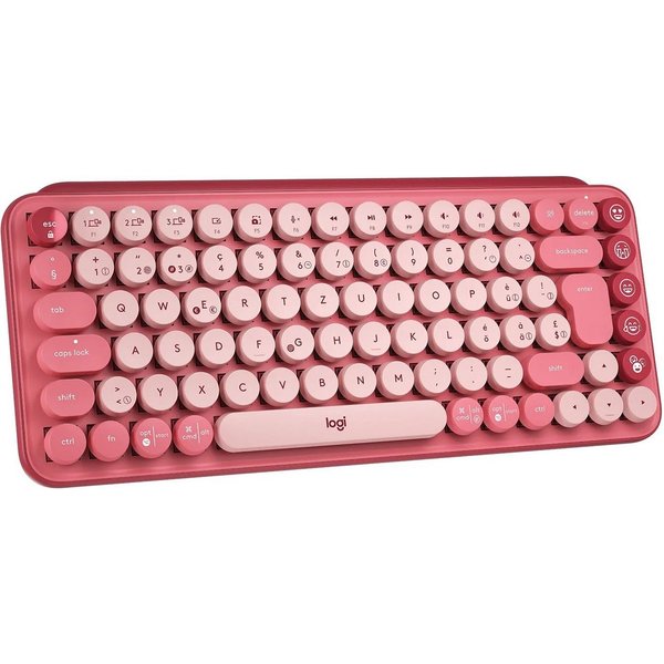 Logitech POP Keys Kabellose mechanische Tastatur-personalisierbaren Emoji-Taste PC-Tastatur