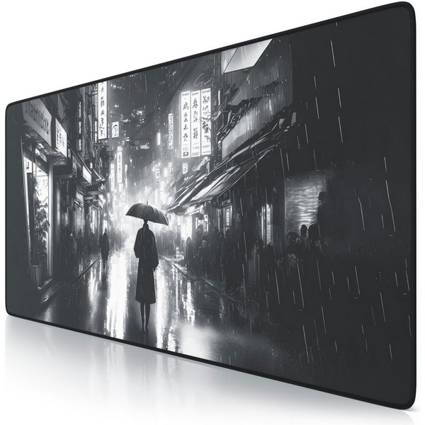 Titanwolf Gaming Mauspad XXL Speed Mousepad 900 x 400 x 3 mm, Schreibtischauflage, abwaschbar (1-St), rutschfeste Rückseite, Geschwindigkeit & Präzision, Sumi-e