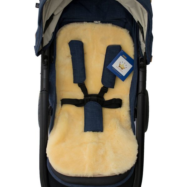Reissner Lammfelle Kinderwagen-Sitzauflage Kinderwagen Einlage KIWA Basic echtes Merino Lammfell
