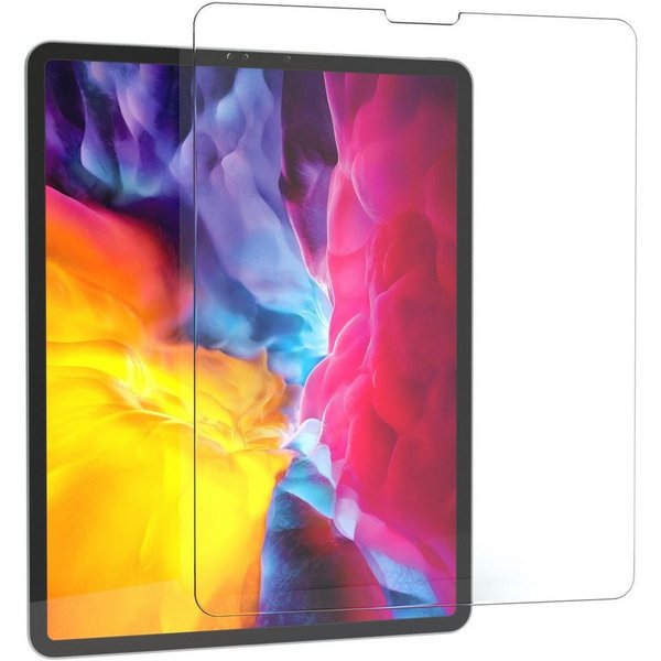 EAZY CASE Displayschutzglas Schutzglas für Apple iPad Pro 12,9" 4. Gen. (2020), 12,9 Zoll Panzerglas Displayfolie Tabletschutz Glasfolie Kratzschutz