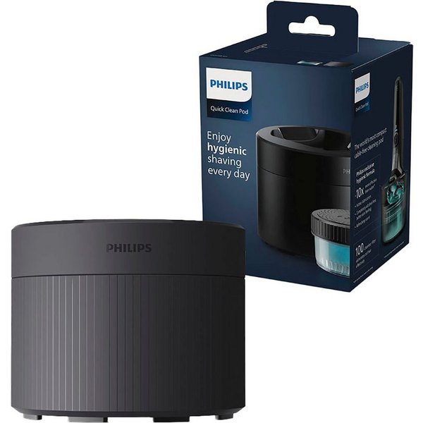 Philips Rasierer-Reinigungsstation Quick Clean Pod QCP10/01, Tiefenreinigung in nur 1 Minute