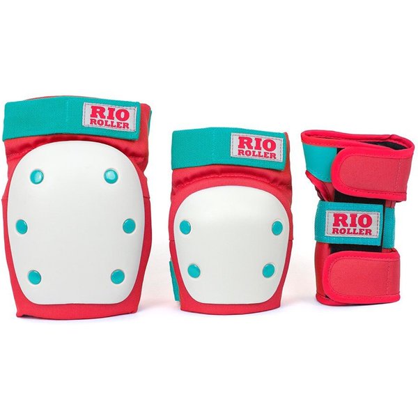 Rio Roller Rollschuhe RIO ROLLER TRIPLE Schonerset red/mint