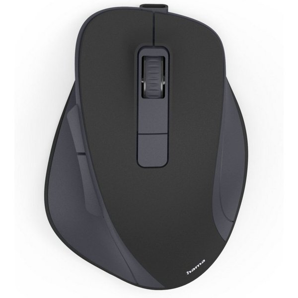 Hama Funkmaus WM-500 ergonomisch 6 Tasten Maus (Funk, Ergonomisch, leise Klicks, Akku, Assist-Taste, DPI-Schalter)