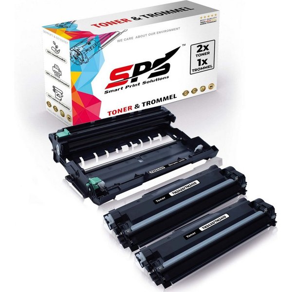 SPS Tonerkartusche 2x TN2410 Toner + 1x DR2400 Trommel kompatibel für Brother MFCL2710DW, (3er Pack)