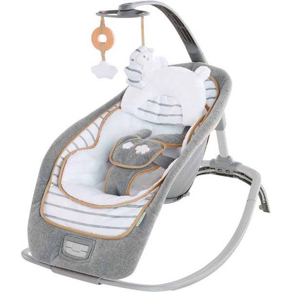 ingenuity Babywippe Rocking Seat - Bella Teddy, mit Sound-Effekt