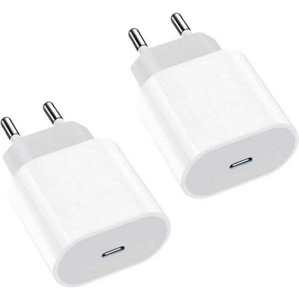 Shopbrothers Ladestecker USB C Netzteil Adapter Ladegerät Handy-Netzteile 20W Smartphone-Ladegerät (2-tlg)