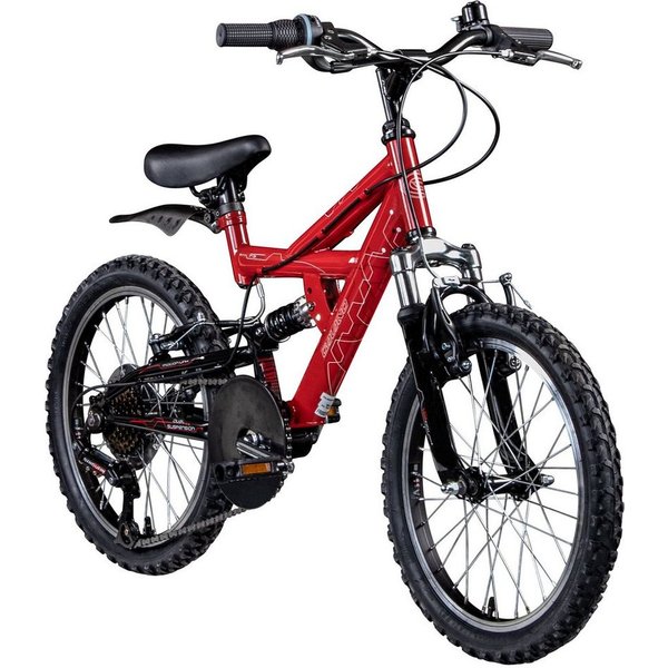 Galano Mountainbike FS180, 6 Gang, Kettenschaltung, 20 Zoll Kinderfahrrad ab 6 Jahre 120-135 cm für Mädchen und Jungen