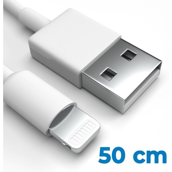 Justcom Apple iPhone 13 USB-Kabel, Lightning, USB-A (50 cm), Schnellladekabel, Datenkabel, Handy, Tablet