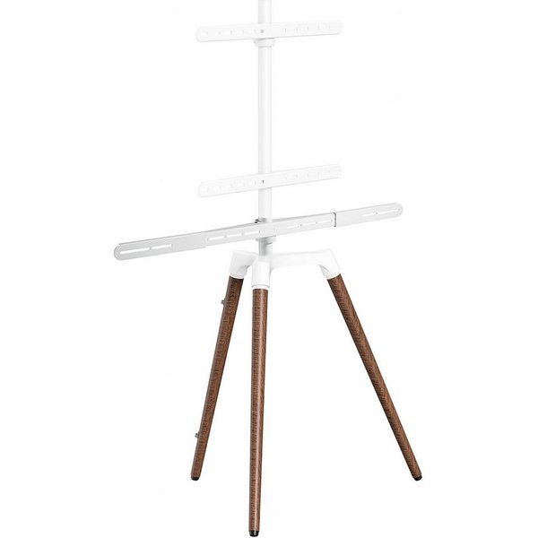 Schwaiger TV-Ständer 658217, (bis 65 Zoll, schwenkbar, bis 35 kg, bis VESA 600mm, integrierter Kabelkanal, mit Soundbarhalter)