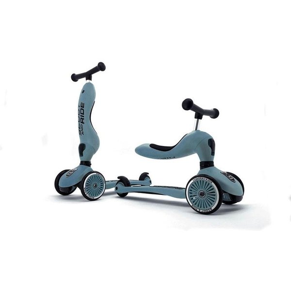 Scoot and Ride Dreiradscooter Scooter Highwaykick 1, Steel, Kinderroller, Kinderfahrzeug, Blau