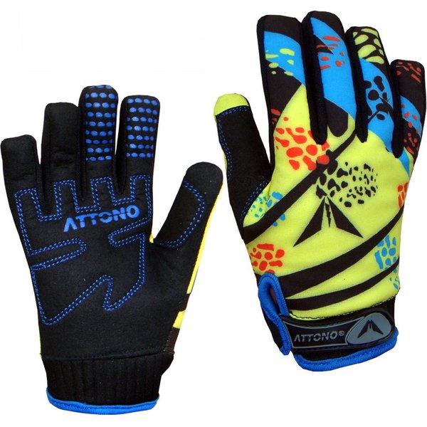 ATTONO Fahrradhandschuhe Kinder Mountainbike Fahrradhandschuhe Gel Softshell Neopren Pulswärmer