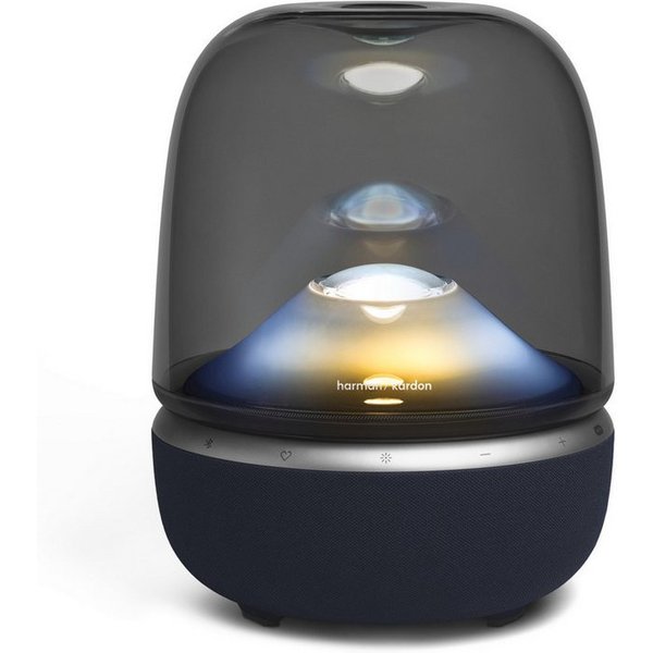 Harman/Kardon Aura Studio 5 Wi-Fi Edition Wireless Lautsprecher (Bluetooth, WLAN, 50 W, WLAN Lautsprecher für zu Hause mit faszinierender Beleuchtung)