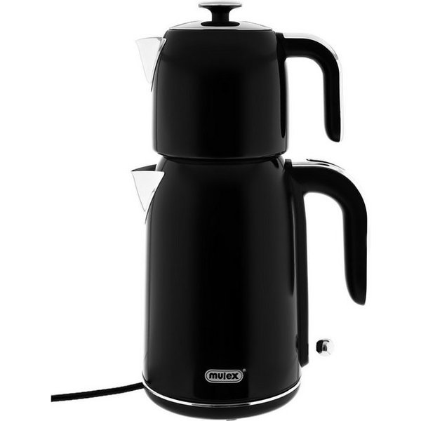Mulex Wasser-/Teekocher Tee Express, 2200 W, 2-in-1 Wasserkocher mit Teekanne 1,7L + 1 L