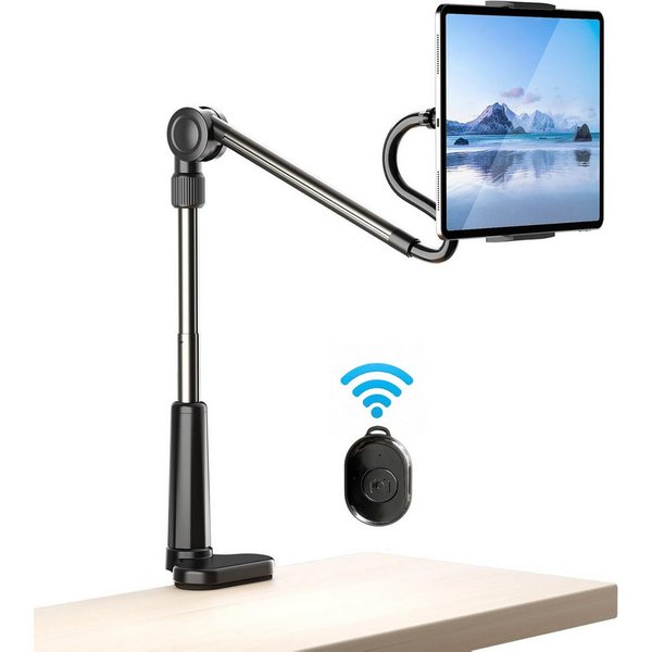 ibettertec Handy-Halterung Flexibler Gelenkarm-Handyhalter für Schreibtisch & Bet -360° drehbar, (bis 10.5 Zoll, verstellbar & stabil - Universell kompatibel mi