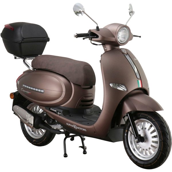 Alpha Motors Motorroller Cappucino, 50 ccm, 45 km/h, Euro 5, inkl. Topcase