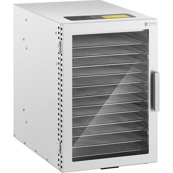 Royal Catering Dörrautomat Dörrgerät Obsttrockner Dörrapparat Dehydrator Obst 800 W 12 Etagen 800 W