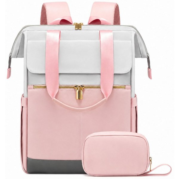 ibettertec Laptoprucksack Laptop Rucksack Damen & Herren 15,6 Zoll, TSA Handgepäck Rucksack (Vielseitiger Laptop-Rucksack mit großem Stauraum, Kofferband, Diebs