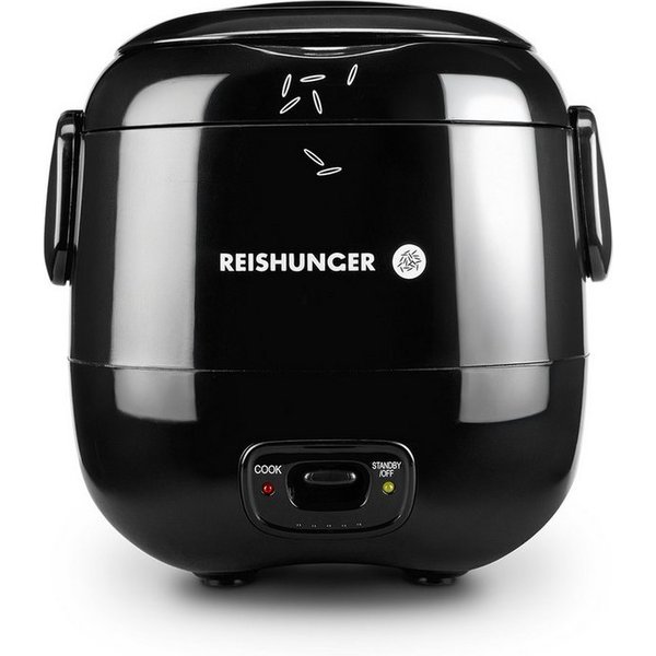 Reishunger Reiskocher Mini – 0,3 L– Keramikbeschichtung – 2 Portionen – in 4 Farben, 120 W, Handliche Größe für kleine Haushalte und unterwegs