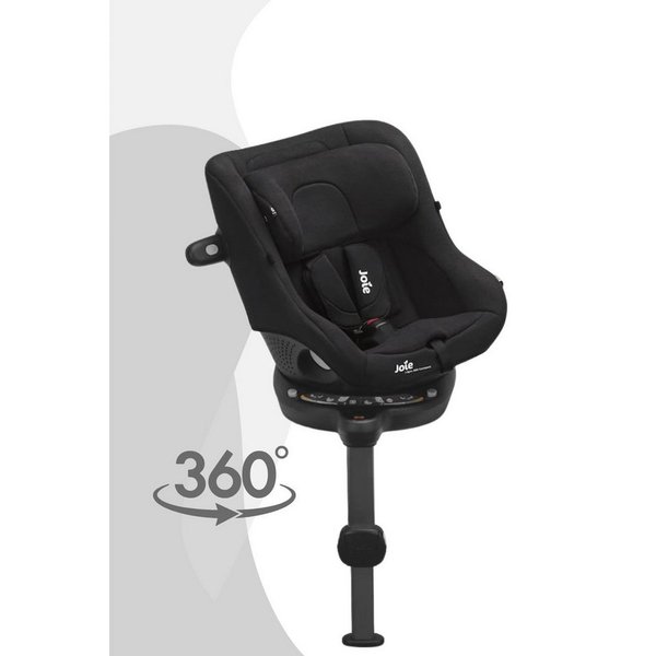 Joie Autokindersitz i-Spin 360 Compact - Reboardkindersitz (61–105 cm), Integrierte ISOFIX-Basis mit Stützfuß, 5-fach verstellbare Ruhelage