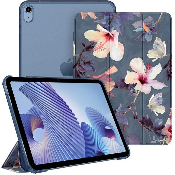 Fintie Tablet-Hülle für iPad 11. Generation 2025 (A16) 11 Zoll, iPad 10. Generation 2022 10.9 Zoll, Ultradünn Case mit transparenter Rückseite Abdeckung, Auto S