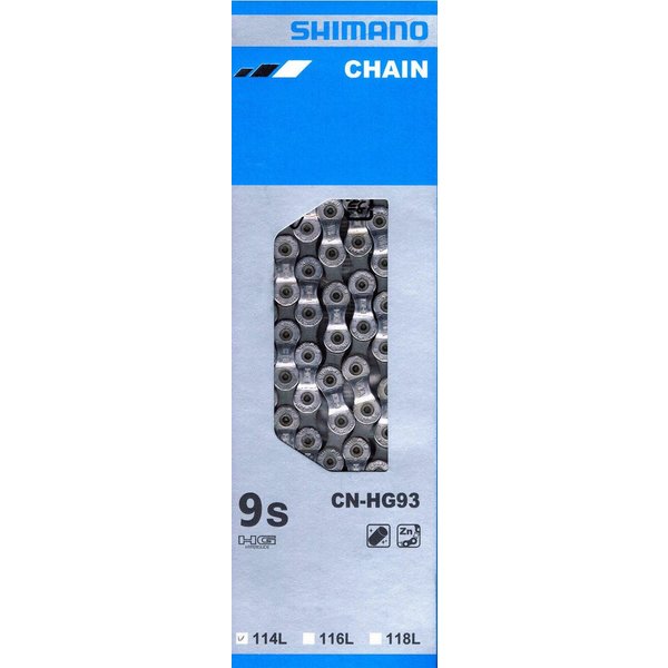 Shimano Fahrradkette Shimano XT Kette HG93 9fach Fahrradkette 114 L CN-HG93 9 fach Ultegra