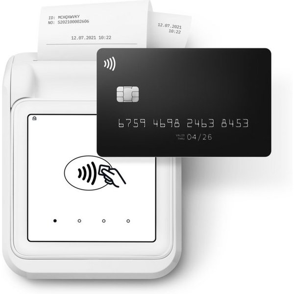 SumUp Kassensystem Solo Kartenterminal mit Drucker, Belege sofort drucken – ideal für unterwegs