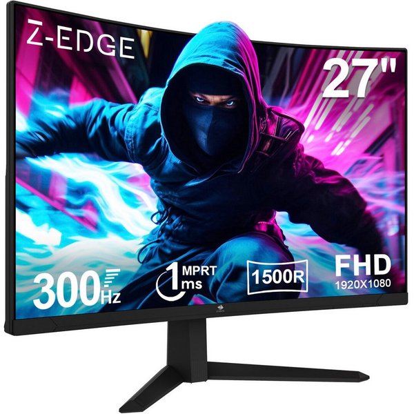 Z-EDGE LED Curved-Gaming-Monitor (69 cm/27 ", 1920 x 1080 px, FHD, 1 ms Reaktionszeit, 300 Hz, LCD)