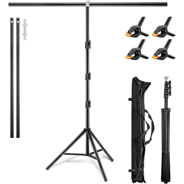 Youyijia Blitz-Halterung Background Stand 2 x 1.5 m Photo Background Stand Height Adjustable