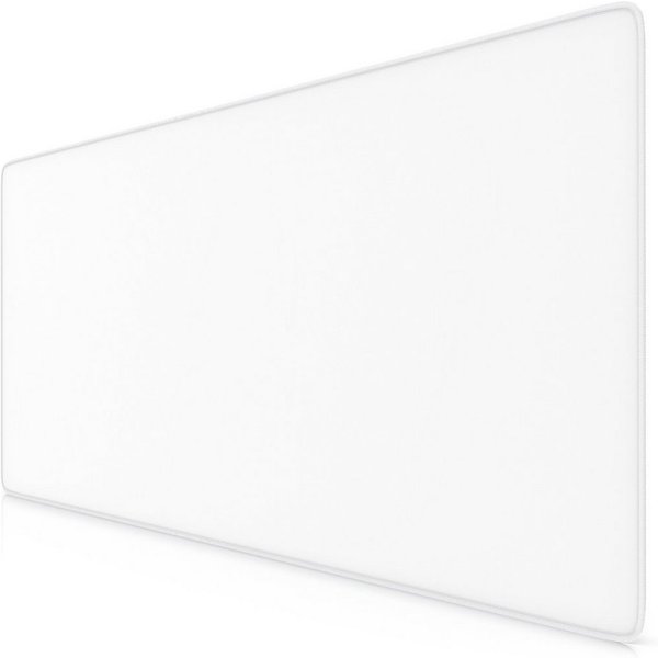 Titanwolf Gaming Mauspad XXL Speed Mousepad 900 x 400 x 3 mm, große Tischunterlage (1-St), rutschfest, abwaschbar, Geschwindigkeit & Präzision, weiß, Gaming