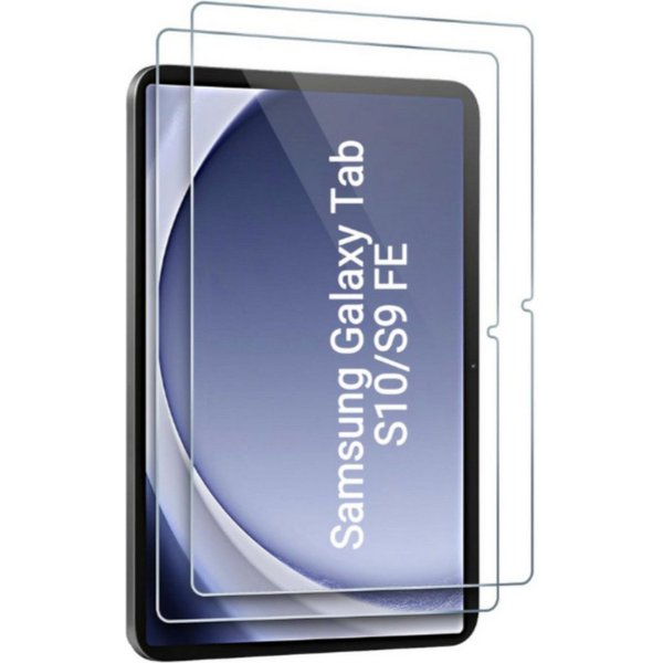 CLM-Tech Displayschutzglas 2X für Samsung Galaxy Tab S10 Lite/ S10 FE 2025/ S9 FE/Tab S9, Panzerglas Spar-Set, 2 Stück, Anti-Fingerabdruck und kratzfest