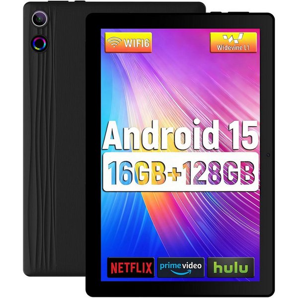 BUFO 11 Zoll Octa-Core 16(4+12)GB+128GB 1280x800 IPS HD 6800mAh WiFi 6 Tablet (11", 128 GB, Android, 2,4G/5G WiFi, 5MP+8MP Kamera, Unterstützung WidevineL1, Spl