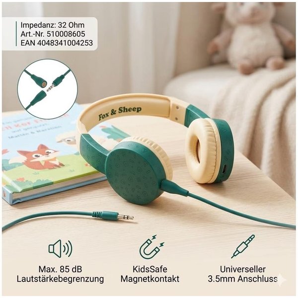 Fox & Sheep KidsSafe 85 dB Kinder-Kopfhörer
