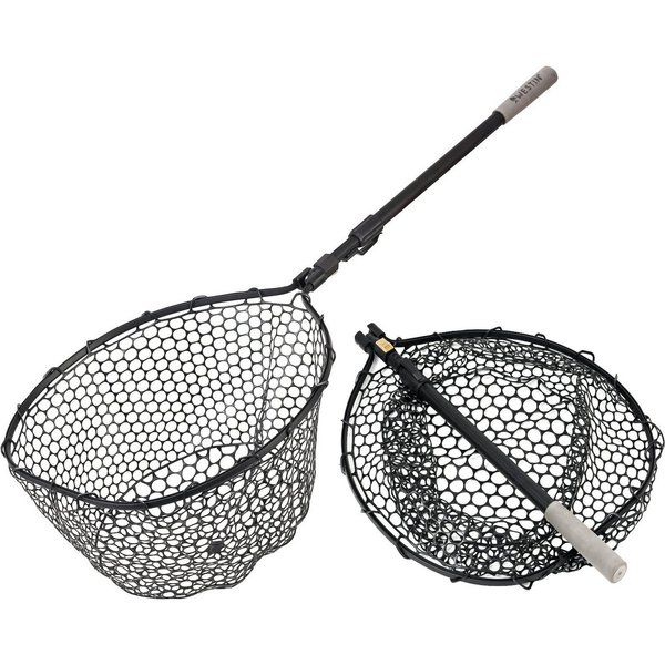 Westin Fishing Angelkescher W3 C&R Full Rubber PRO Teleskop gummiert 45x55x35cm - Grifflänge 110cm (1-St), Fischfreundliches Netz aus Vollgummi