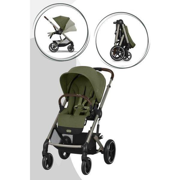 Cybex Kinder-Buggy Balios S Lux Kinderwagen - Kollektion 2025/2026, Mit Sitzeinheit und Einkaufskorb (10 kg), ab Geburt - 4 Jahre (22 kg)