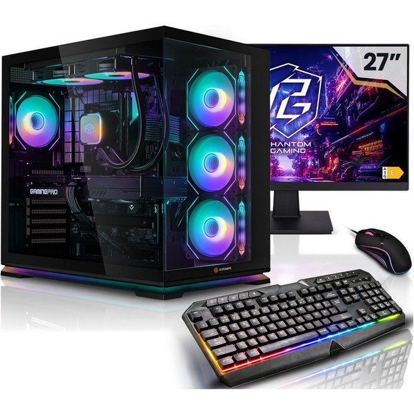AurumPC 27" Set R9 5950X mit RTX5060Ti 16GB und 32GB DDR4 RAM PC-Set (27 Zoll, AMD Ryzen 9 5950X, GeForce RTX 5060Ti, 32 GB RAM, 1000 GB SSD, Wasserkühlung)