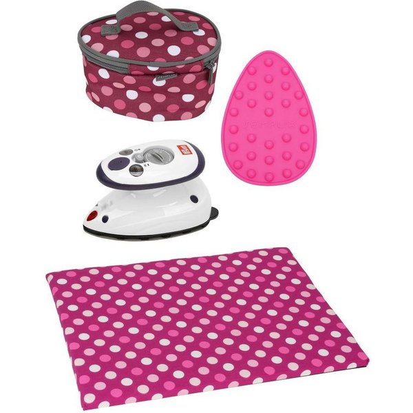 Semplix Dampfbügeleisen - Prym Mini Dampfbügeleisen–Bügelunterlage-Tasche, 343 W